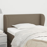 ZNTS Headboard with Ears Taupe 93x23x78/88 cm Fabric 3116850