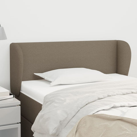 ZNTS Headboard with Ears Taupe 93x23x78/88 cm Fabric 3116850