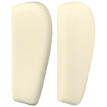 ZNTS Headboard with Ears Cream 203x23x78/88 cm Faux Leather 3116974