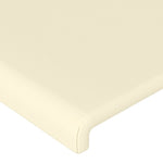 ZNTS Headboard with Ears Cream 203x23x78/88 cm Faux Leather 3116974
