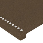 ZNTS Headboard with Ears Dark Brown 103x23x78/88 cm Fabric 3116997