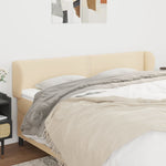 ZNTS Headboard with Ears Cream 203x23x78/88 cm Fabric 3117031
