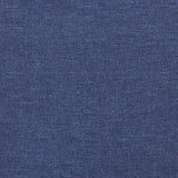 ZNTS Headboard with Ears Blue 203x23x78/88 cm Fabric 3117032