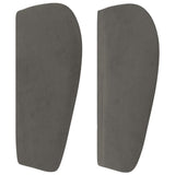 ZNTS Headboard with Ears Dark Grey 83x23x78/88 cm Velvet 3117035
