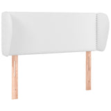 ZNTS Headboard with Ears White 93x23x78/88 cm Faux Leather 3117083