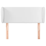 ZNTS Headboard with Ears White 93x23x78/88 cm Faux Leather 3117083