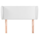 ZNTS Headboard with Ears White 93x23x78/88 cm Faux Leather 3117083