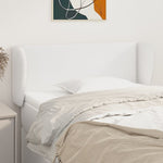 ZNTS Headboard with Ears White 93x23x78/88 cm Faux Leather 3117083