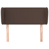 ZNTS Headboard with Ears Brown 93x23x78/88 cm Faux Leather 3117085
