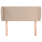 ZNTS Headboard with Ears Cappuccino 103x23x78/88 cm Faux Leather 3117093
