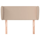 ZNTS Headboard with Ears Cappuccino 103x23x78/88 cm Faux Leather 3117093