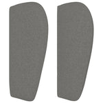 ZNTS Headboard with Ears Dark Grey 93x23x78/88 cm Fabric 3117127