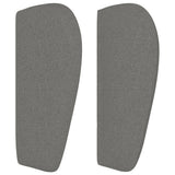 ZNTS Headboard with Ears Dark Grey 93x23x78/88 cm Fabric 3117127