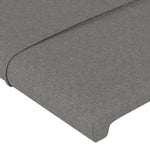 ZNTS Headboard with Ears Dark Grey 93x23x78/88 cm Fabric 3117127