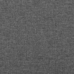 ZNTS Headboard with Ears Dark Grey 93x23x78/88 cm Fabric 3117127