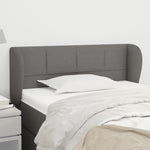 ZNTS Headboard with Ears Dark Grey 93x23x78/88 cm Fabric 3117127