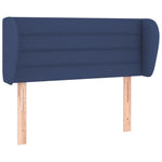 ZNTS Headboard with Ears Blue 93x23x78/88 cm Fabric 3117272