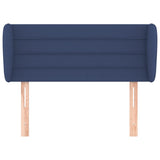 ZNTS Headboard with Ears Blue 93x23x78/88 cm Fabric 3117272