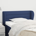 ZNTS Headboard with Ears Blue 93x23x78/88 cm Fabric 3117272