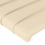ZNTS Headboard with Ears Cream 103x23x78/88 cm Fabric 3117279