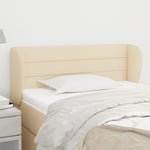 ZNTS Headboard with Ears Cream 103x23x78/88 cm Fabric 3117279