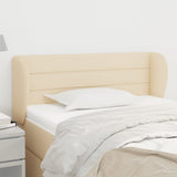 ZNTS Headboard with Ears Cream 103x23x78/88 cm Fabric 3117279