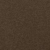 ZNTS Headboard with Ears Dark Brown 93x23x78/88 cm Fabric 3117465