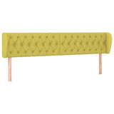 ZNTS Headboard with Ears Green 183x23x78/88 cm Fabric 3117501