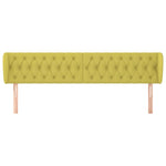 ZNTS Headboard with Ears Green 183x23x78/88 cm Fabric 3117501