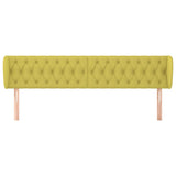 ZNTS Headboard with Ears Green 183x23x78/88 cm Fabric 3117501