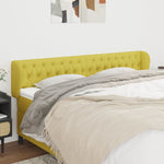 ZNTS Headboard with Ears Green 183x23x78/88 cm Fabric 3117501