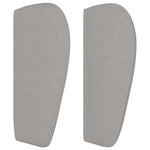 ZNTS Headboard with Ears Light Grey 83x23x78/88 cm Fabric 3117552