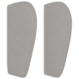 ZNTS Headboard with Ears Light Grey 83x23x78/88 cm Fabric 3117552