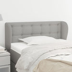 ZNTS Headboard with Ears Light Grey 83x23x78/88 cm Fabric 3117552