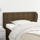 ZNTS Headboard with Ears Dark Brown 83x23x78/88 cm Fabric 3117555