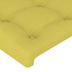 ZNTS Headboard with Ears Green 203x23x78/88 cm Fabric 3117607