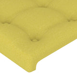 ZNTS Headboard with Ears Green 203x23x78/88 cm Fabric 3117607