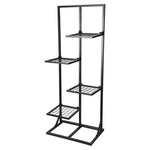 ZNTS ProGarden Flower Rack with 4 Shelves 40x27x102 cm Black 445882