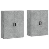 ZNTS Wall Mounted Cabinets 2 pcs Concrete Grey 69.5x34x90 cm 3195623