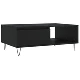 ZNTS Coffee Table Black 90x60x35 cm Engineered Wood 827061