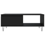 ZNTS Coffee Table Black 90x60x35 cm Engineered Wood 827061