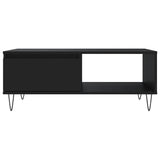 ZNTS Coffee Table Black 90x60x35 cm Engineered Wood 827061