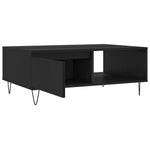 ZNTS Coffee Table Black 90x60x35 cm Engineered Wood 827061