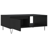ZNTS Coffee Table Black 90x60x35 cm Engineered Wood 827061
