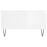 ZNTS Coffee Table High Gloss White 90x60x35 cm Engineered Wood 827062