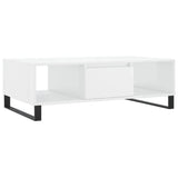 ZNTS Coffee Table High Gloss White 104x60x35 cm Engineered Wood 827094