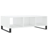 ZNTS Coffee Table High Gloss White 104x60x35 cm Engineered Wood 827094