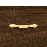 ZNTS Shoe Bench Brown Oak 102x35x55 cm Engineered Wood 829723