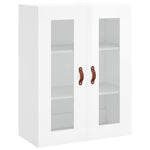 ZNTS Highboard High Gloss White 69.5x34x180 cm Engineered Wood 3198187