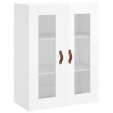 ZNTS Highboard High Gloss White 69.5x34x180 cm Engineered Wood 3198187